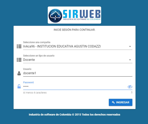 Usuario Docente